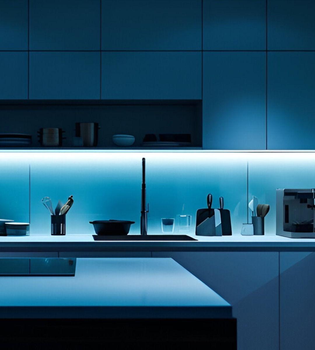 Cinta De Luces LED De Color Azul Decorativa Jhn-9