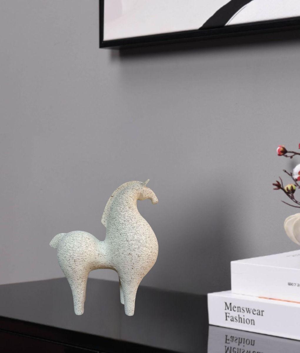 Estatua Decorativa Figura Estilizada Caballo Elegante Jhn-5