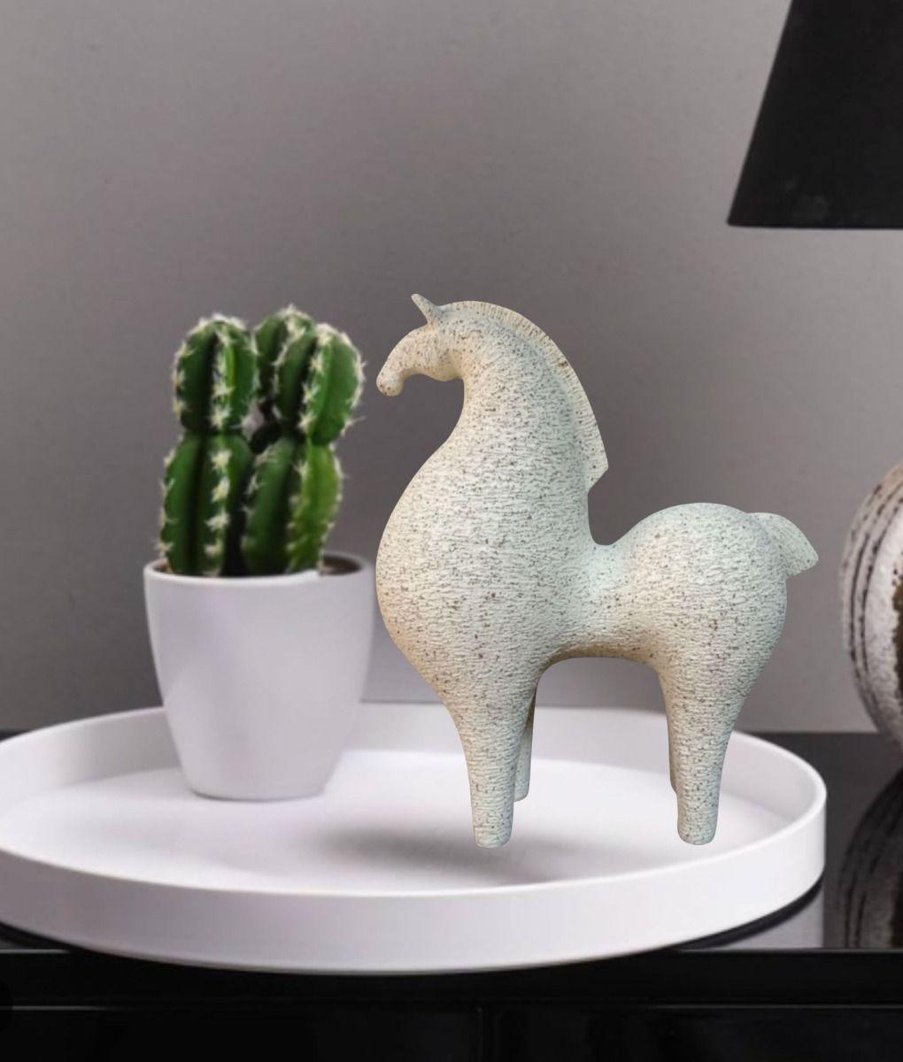 Estatua Decorativa Figura Estilizada Caballo Elegante Jhn-9