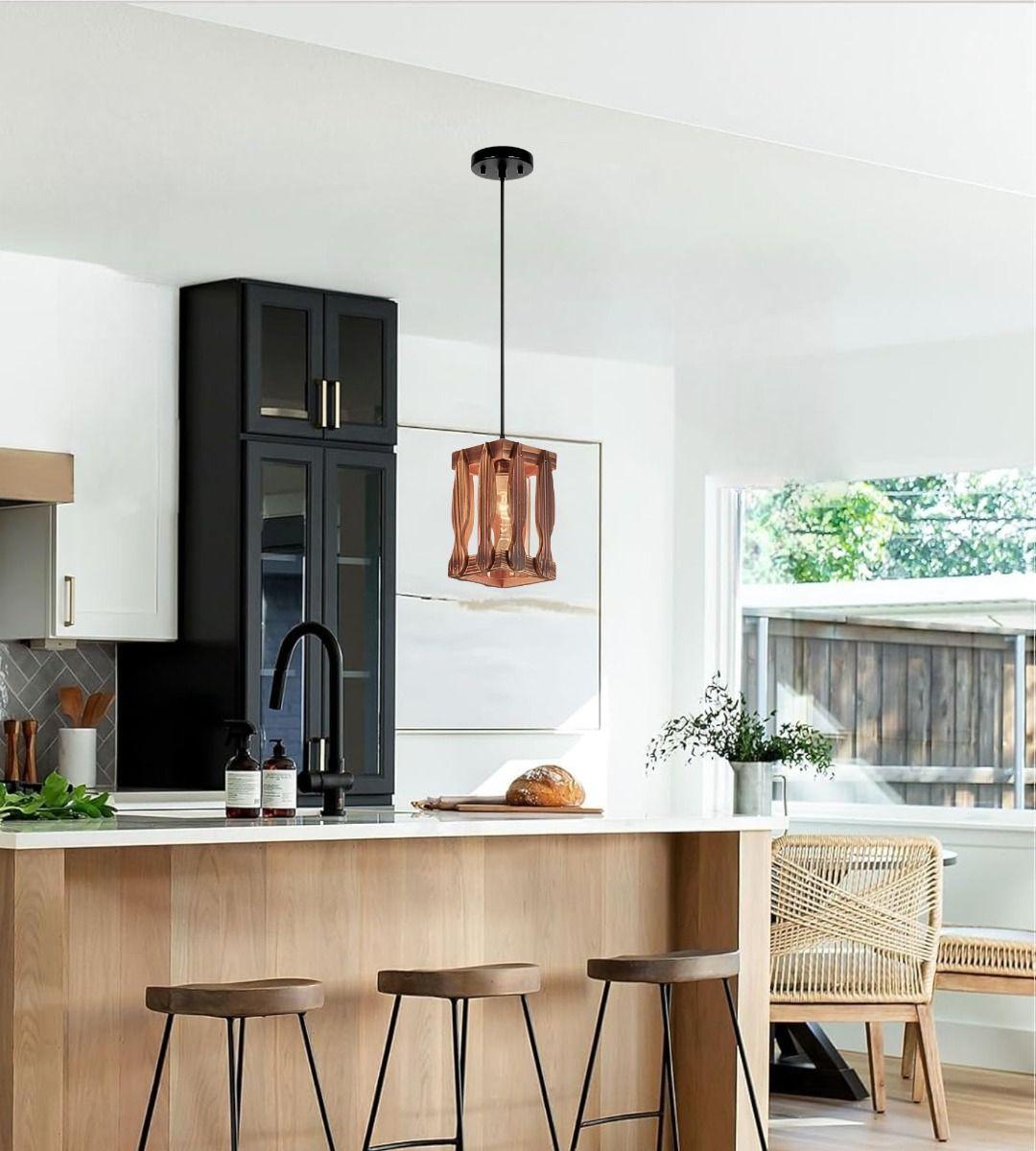 Lámpara Techo Colgante Decorativa Vintage Rústica Jhn-6