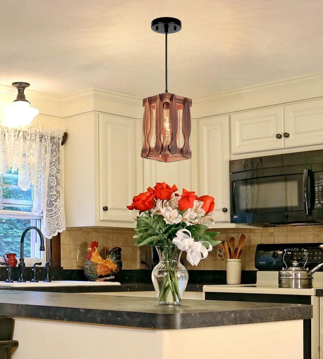 Lámpara Techo Colgante Decorativa Vintage Rústica Jhn-7