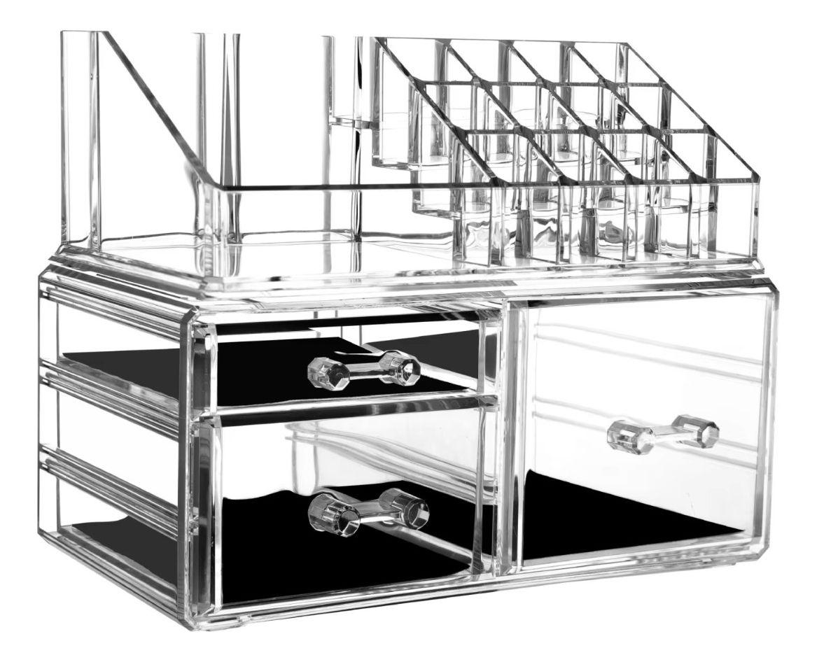 Cosmetiquero Organizador Maquillaje Baño Tocador Moderno Lau-0