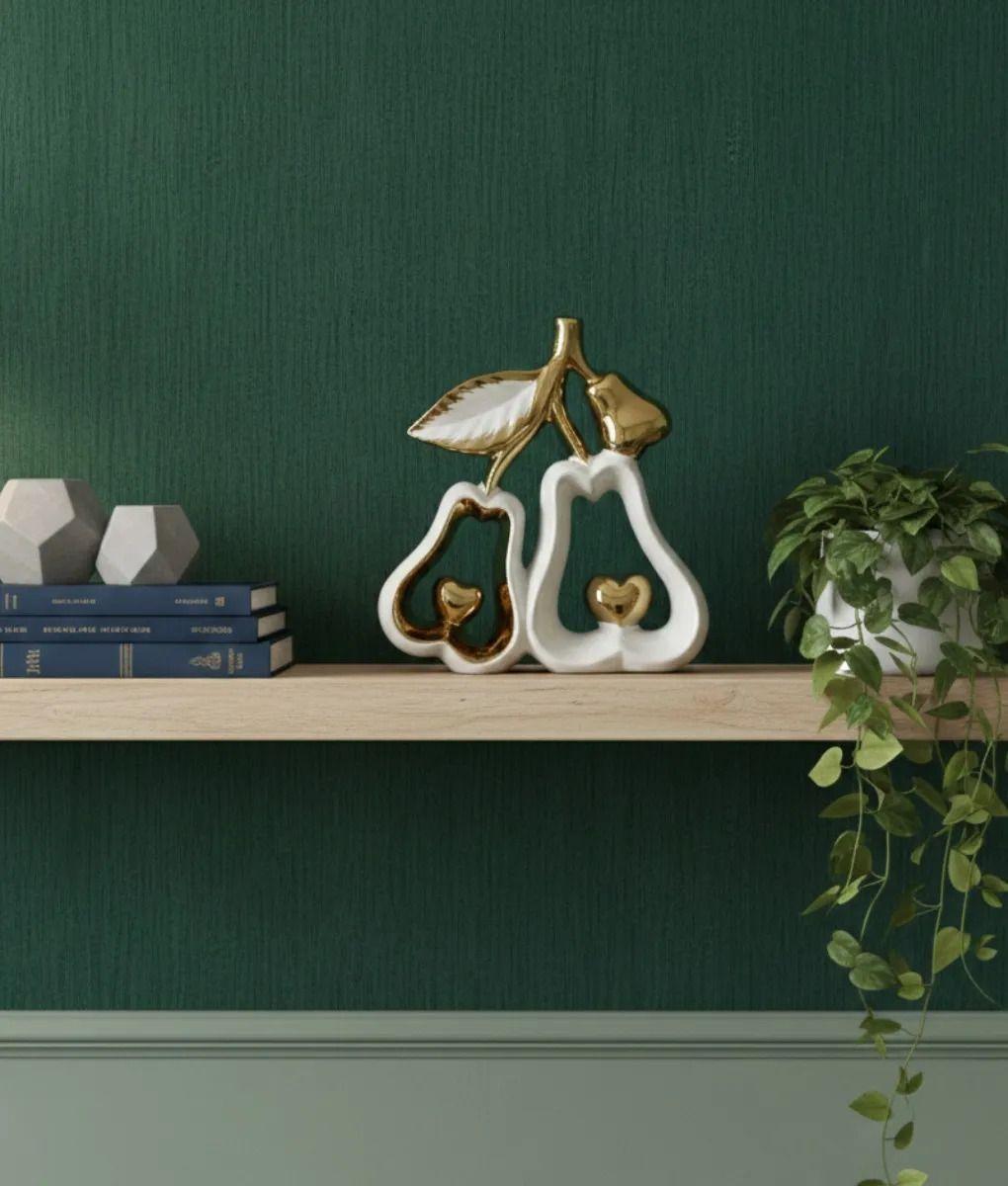 Figura Decorativa Pareja Peras Corazones Estatua Adorno Jhn-4