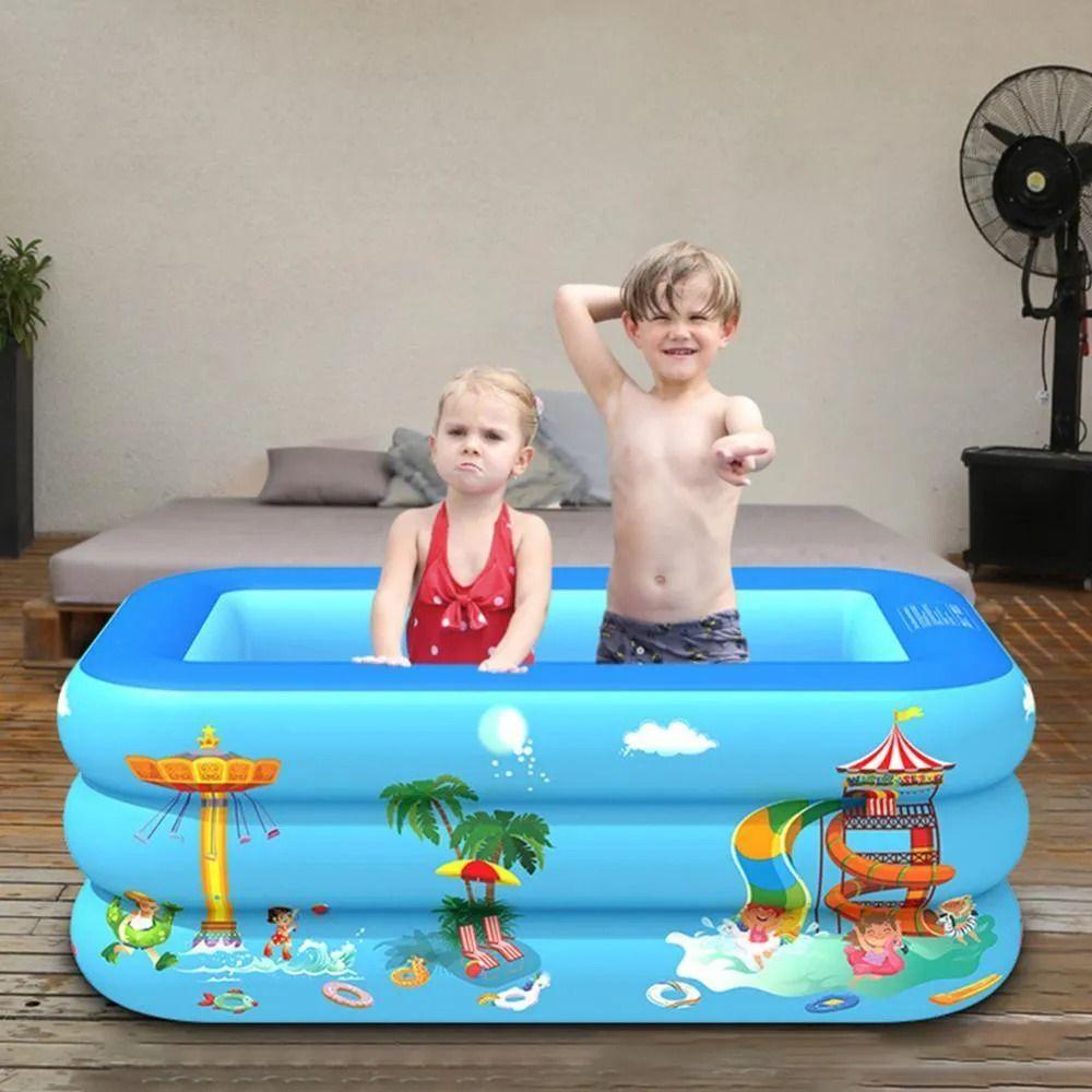 Piscina Inflable Patio Jardín Verano Portatil Niños Lau-2