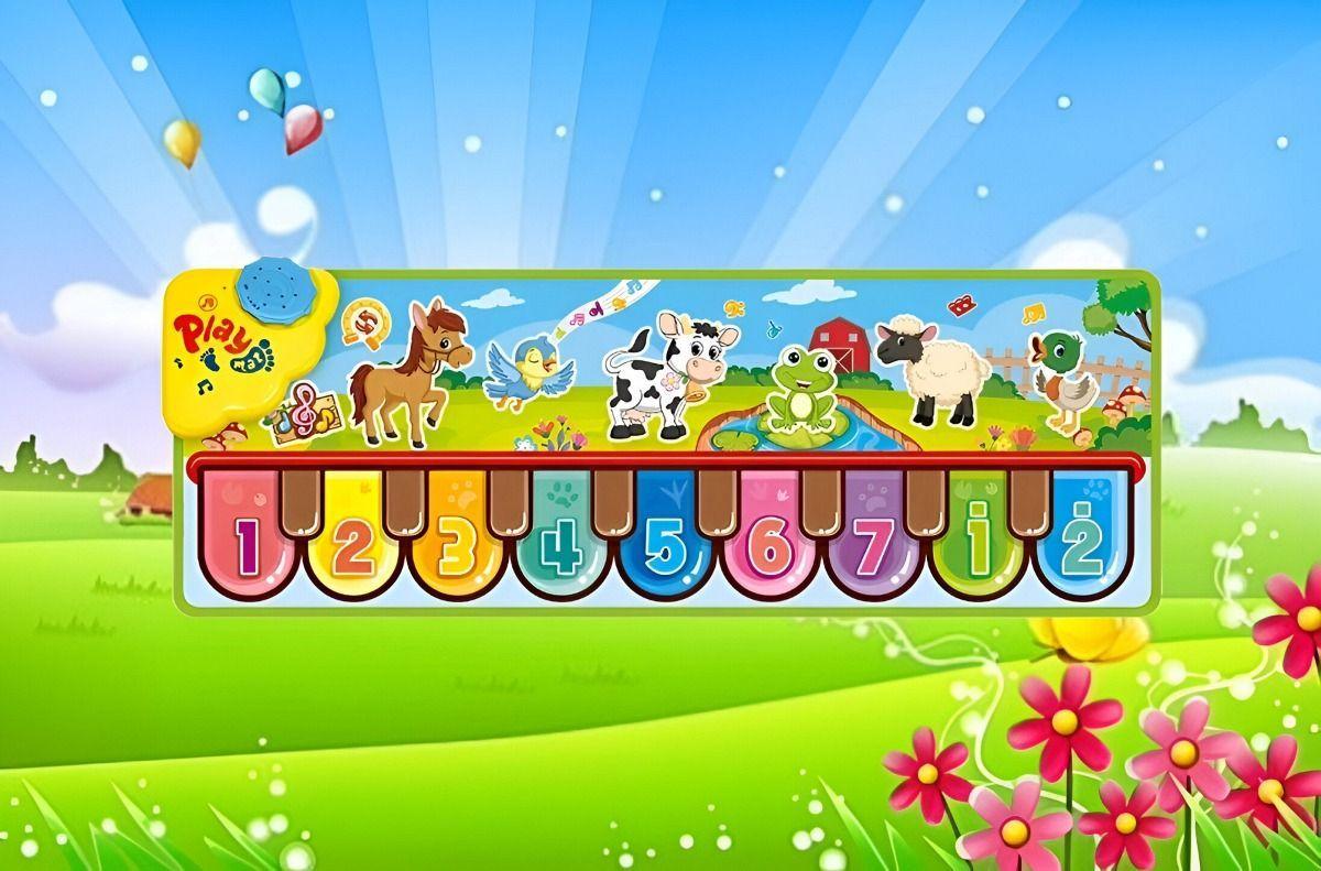 Tapete Piano Juguete Aprendizaje Musical Manta Táctil Jhn-8