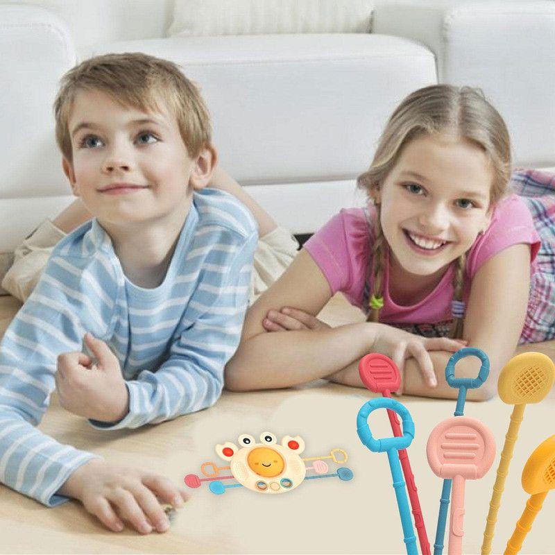 Mordedor Sensorial Estimulacion Cangrejo Desarrollo Bebes Lau-5