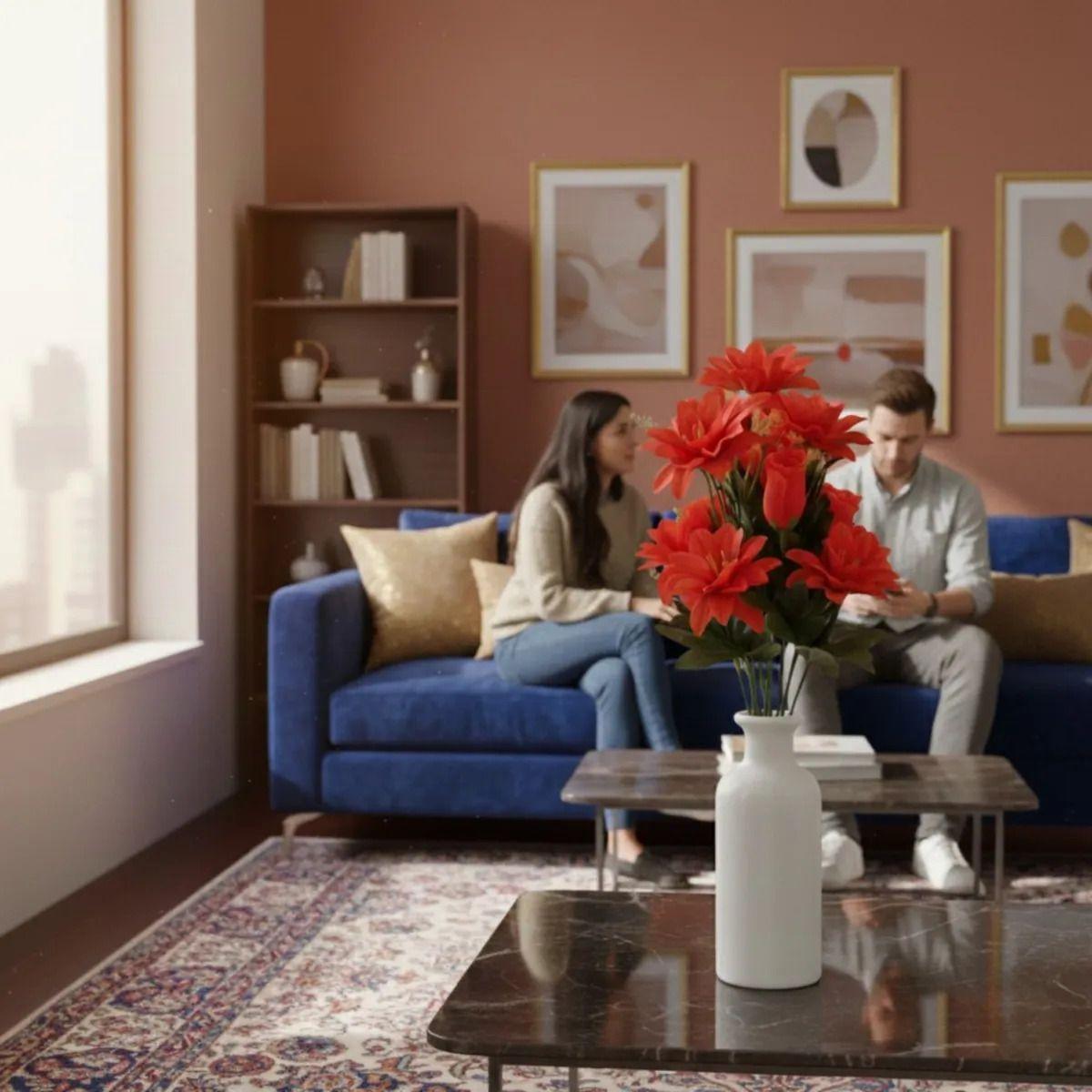 Ramo Floral Decorativo Artificial Ornamental Frescura Jhn-4