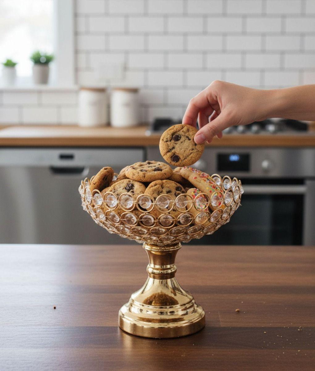 Recipiente Decorativo Pedestal Frasco Moderno Adorno Jhn-3