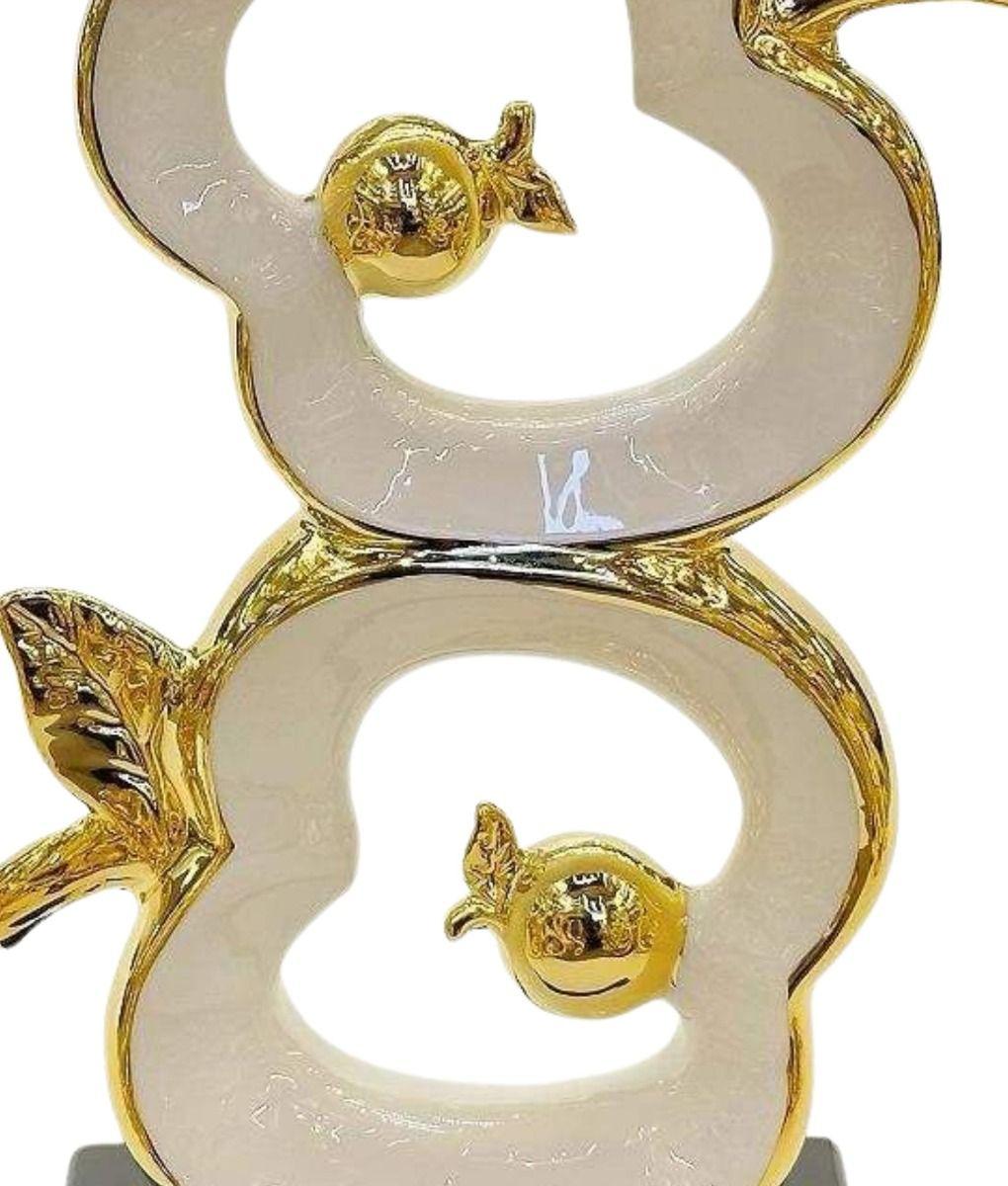 Figura Decorativa Manzana Estatua Moderna Lujo Adorno Jhn-1