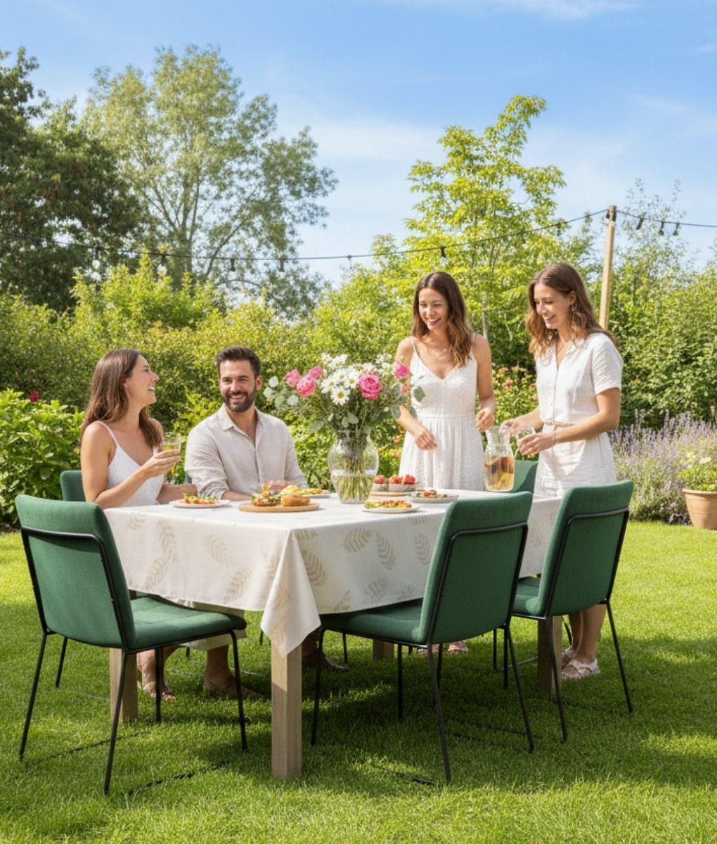 Mantel Decorativo Diseño Botánico Elegante Moderno Hogar Jhn-5