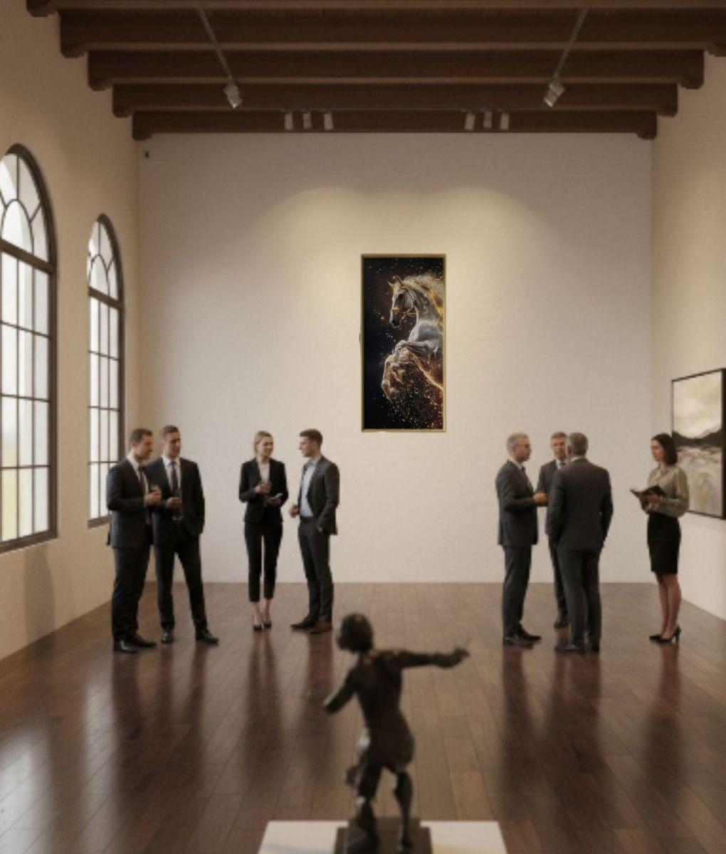 Cuadro Decorativo Arte Corcel Místico Adorno Pared Jhn-2