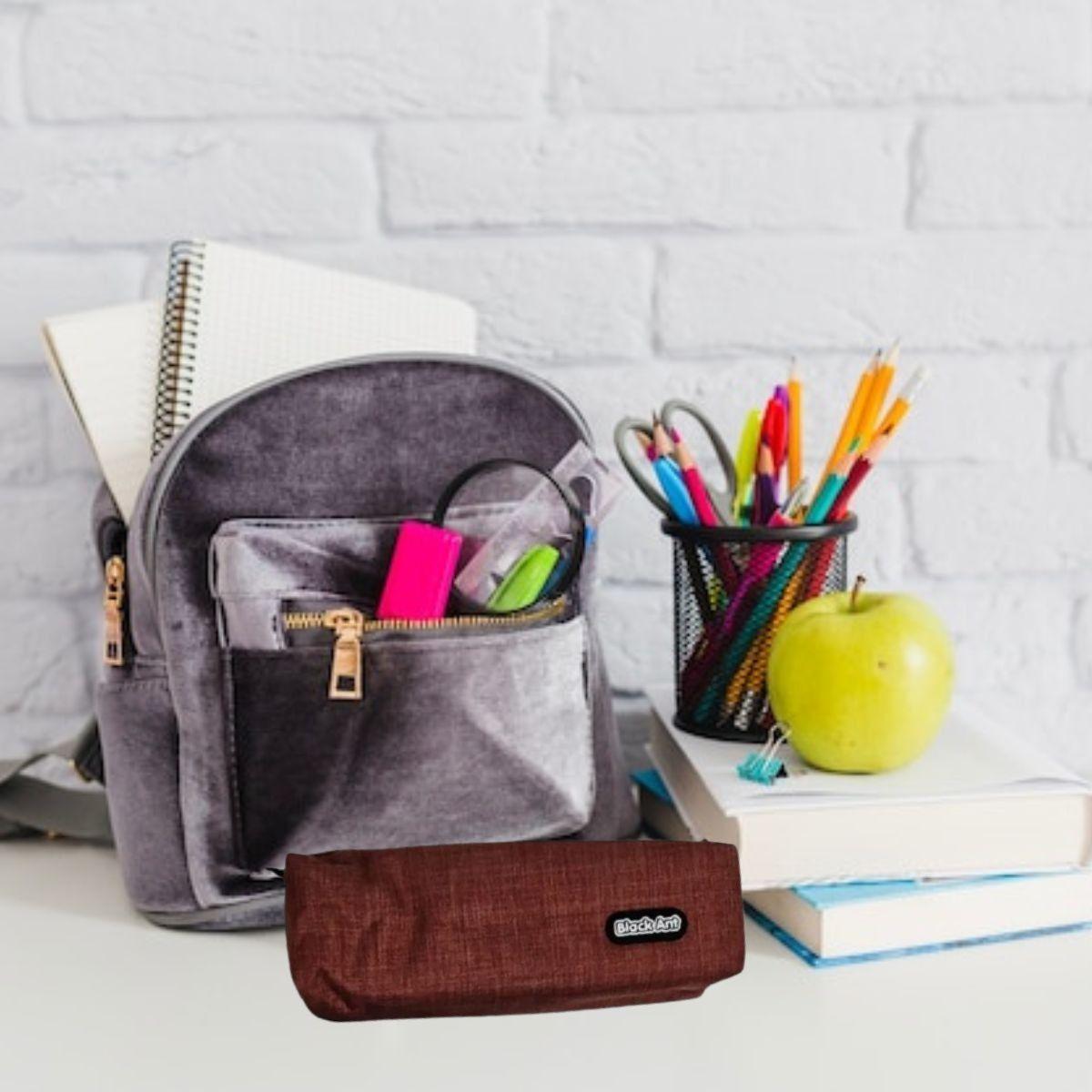 SET 4 ESTUCHES TUBULAR PORTA LAPICES BLACK ART ESCOLAR LAU-2