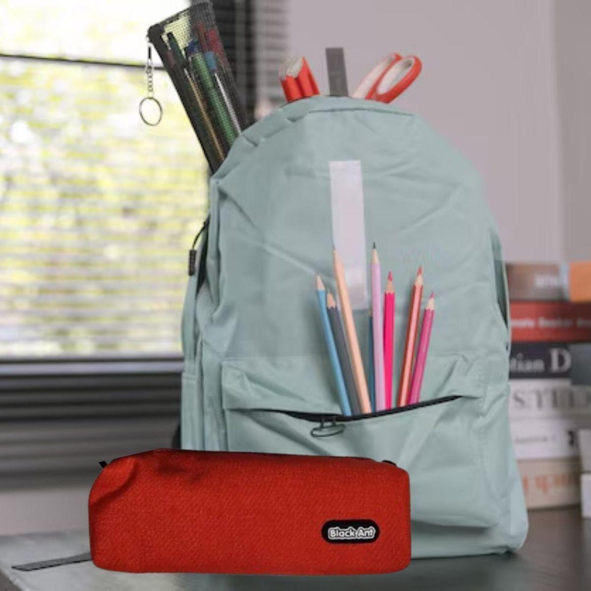 SET 4 ESTUCHES TUBULAR PORTA LAPICES BLACK ART ESCOLAR LAU-7