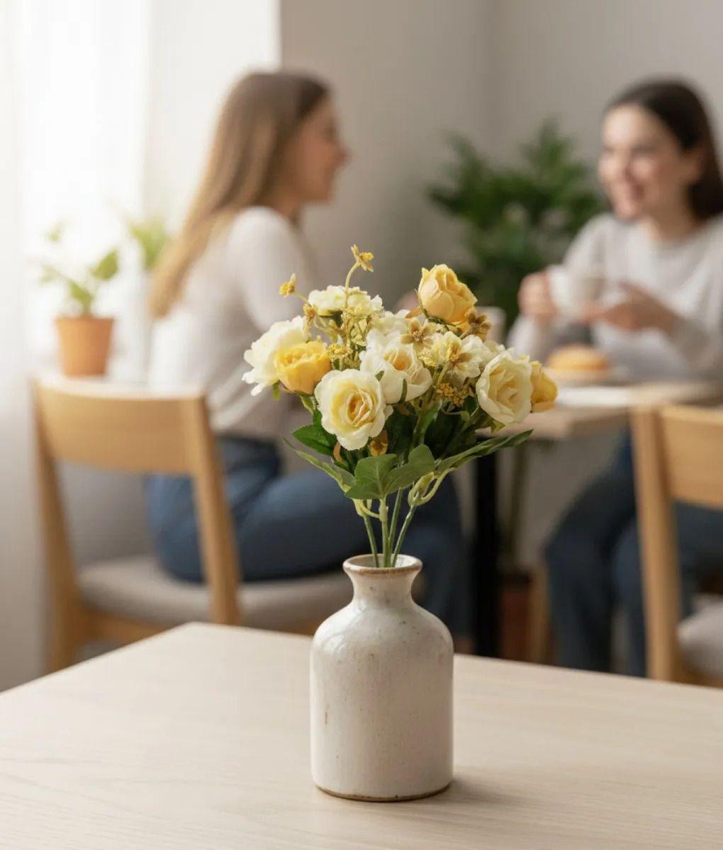 Set 4 Ramo Flores Artificiales Elegancia Floral Eterna Jhn-3