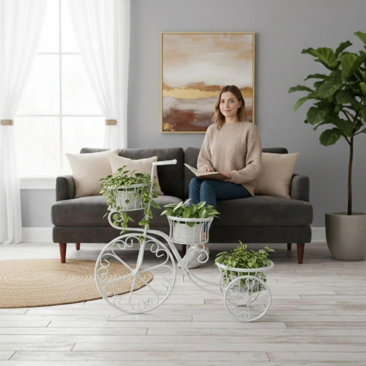 Porta Maceta Decorativo Triciclo Ornamental Vintage Jhn-4