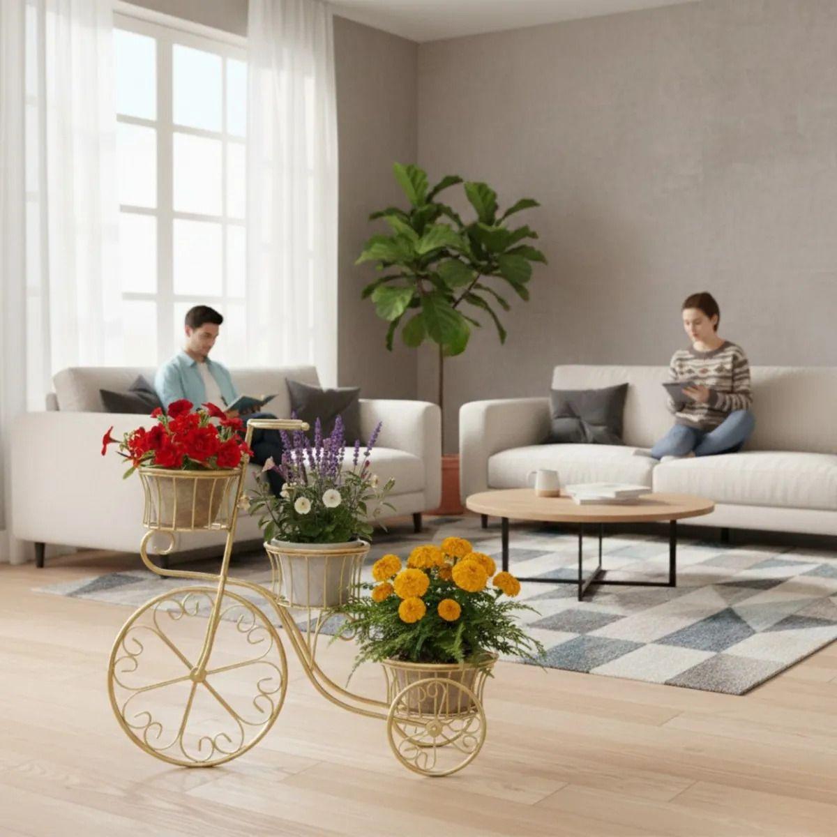 Porta Maceta Decorativo Triciclo Ornamental Vintage Jhn-6