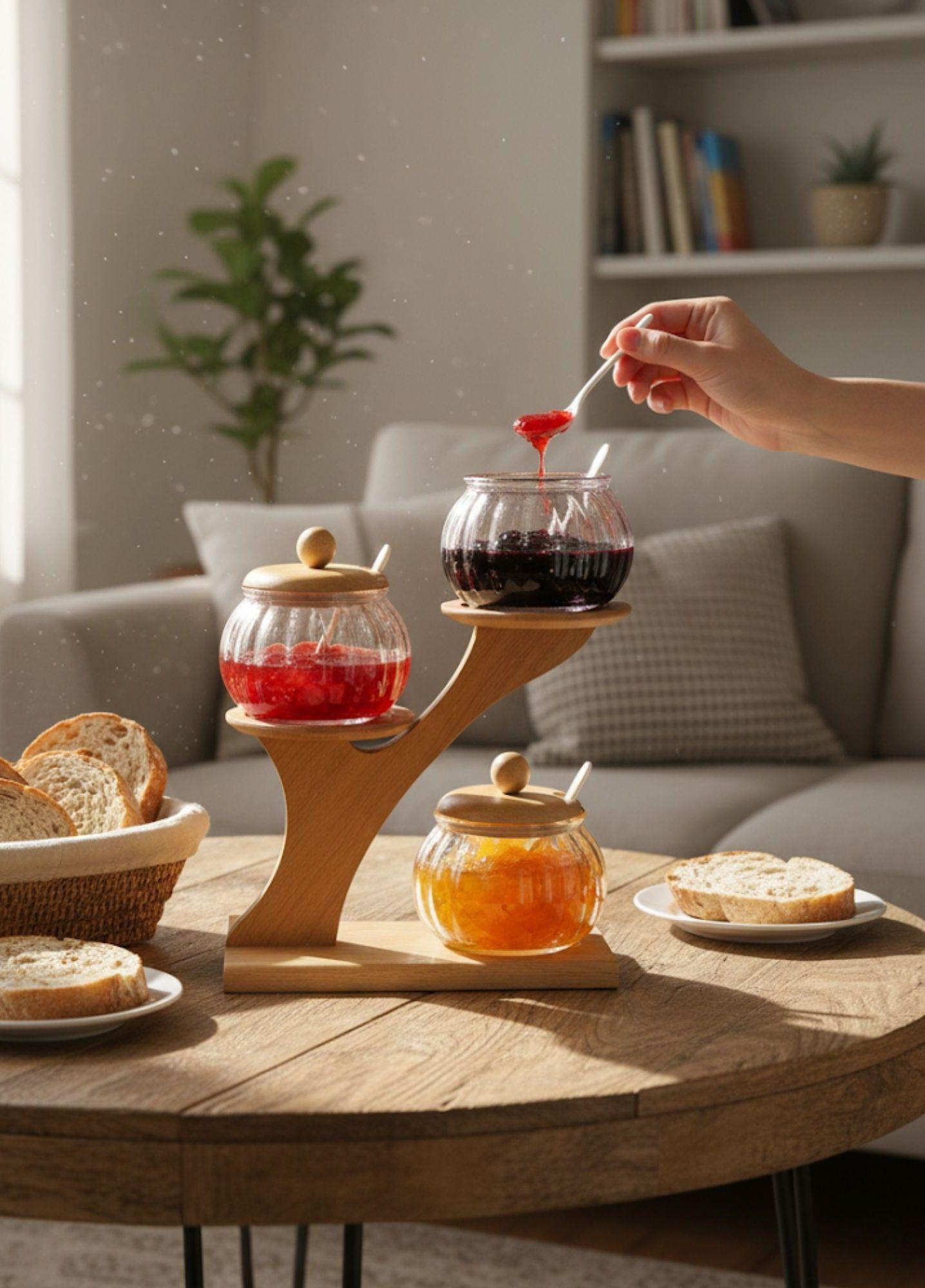 Juego Frasco Contenedor Escalonado Organizador Soporte Jhn-2