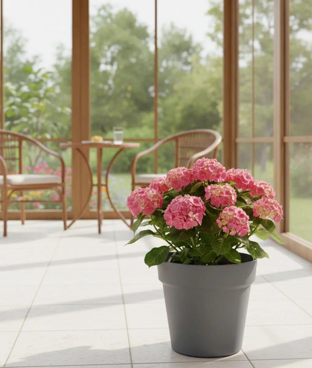 Set 2 Macetero Decorativo Diseño Cilíndrico Moderno Jhn-8