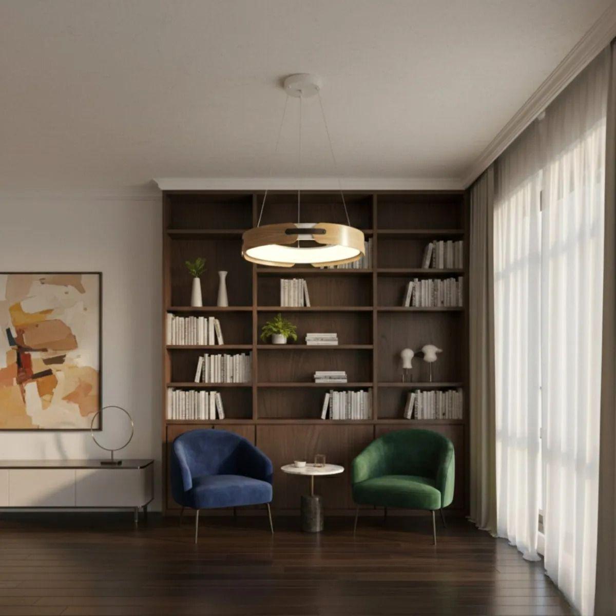 Lámpara Techo Colgante Diseño Halo Estilo Minimalista Jhn-9