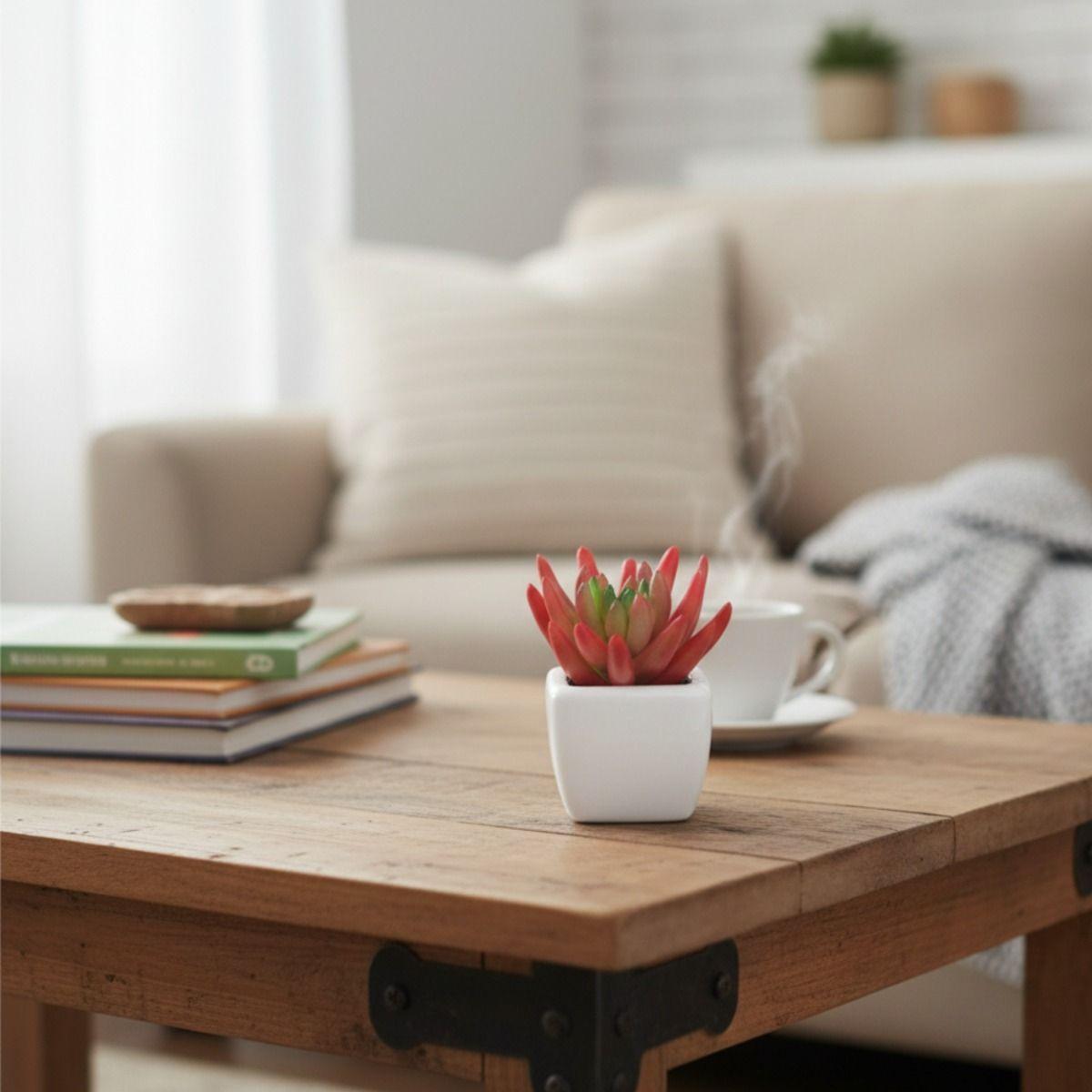 Set 2 Planta Artificial Decorativa Mini Suculenta Adorno Jhn-9