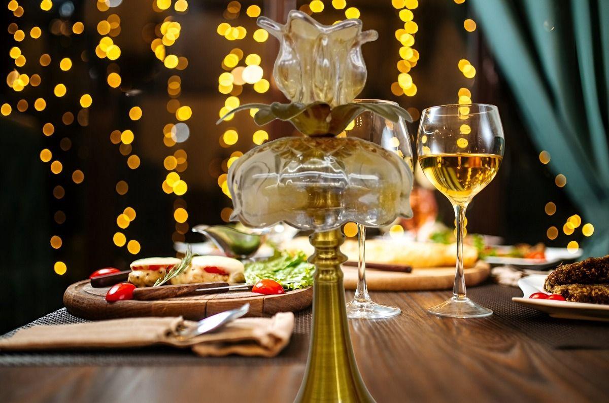 Candelabro Vintage Dorado Cristal Portavelas Mesa 33cm Jhn-4