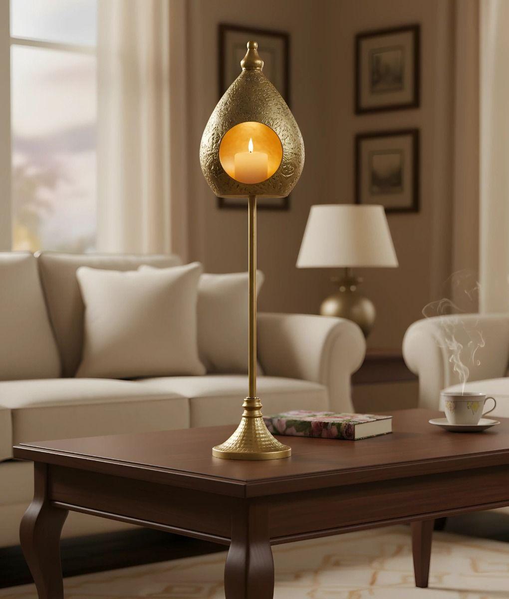 Portavelas Decorativo Forma Nido Romántico Vintage Jhn-7