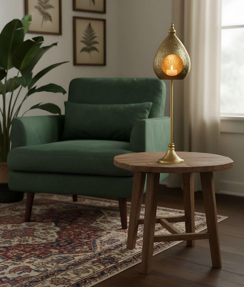 Portavelas Decorativo Forma Nido Romántico Vintage Jhn-9