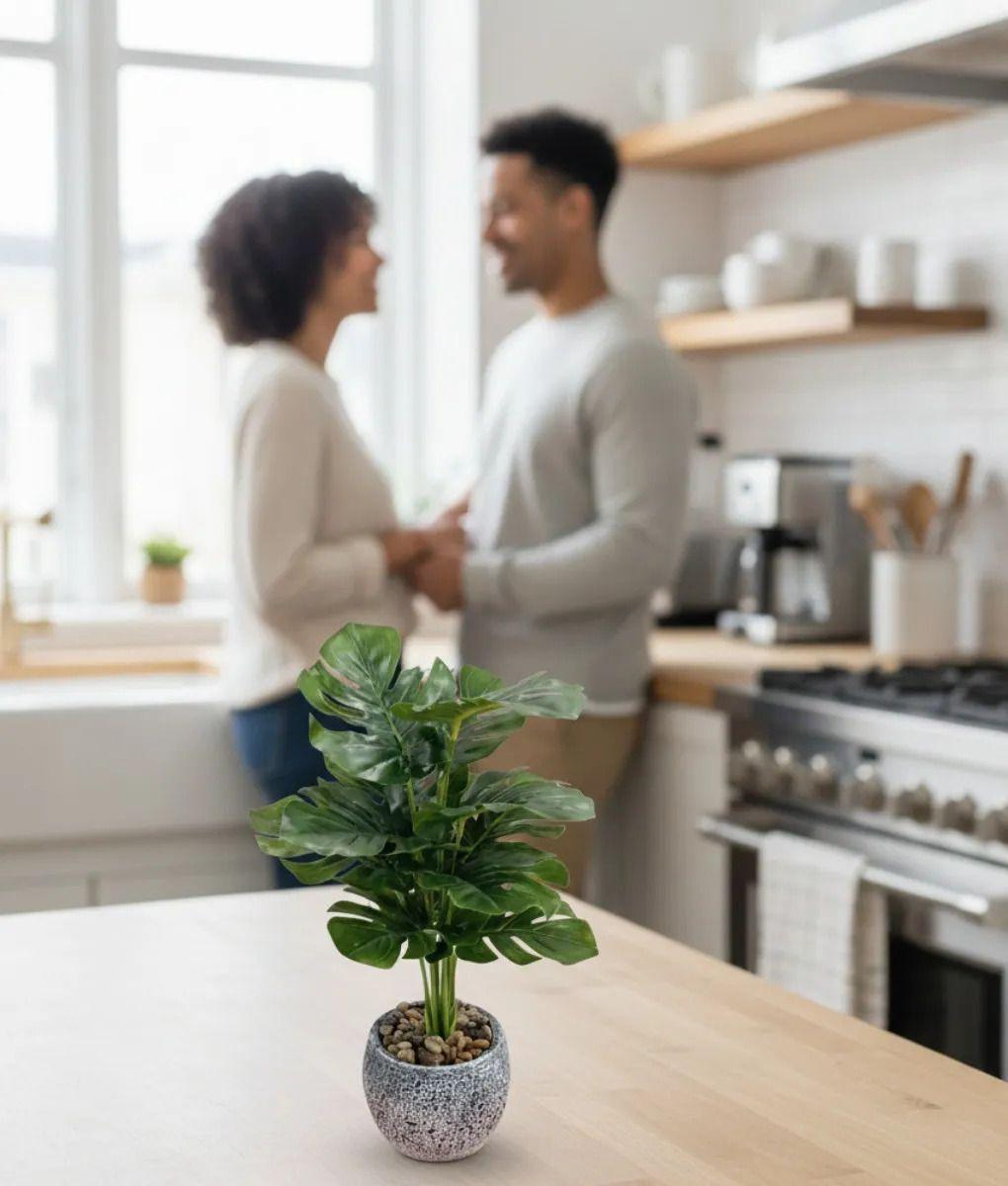 Planta Artificial Decorativa Tropical Vegetación Exótica Jhn-4