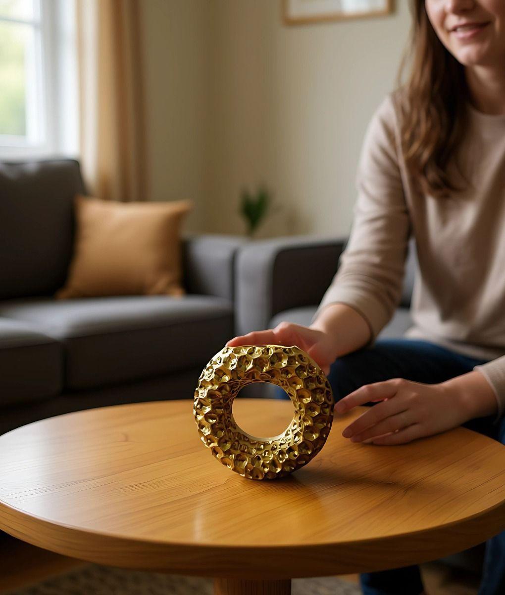 Florero Decorativo Forma Circular Moderno Hogar Jhn-3