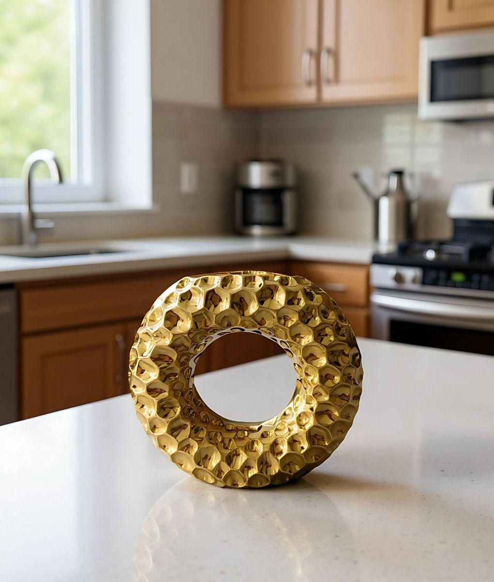 Florero Decorativo Forma Circular Moderno Hogar Jhn-4