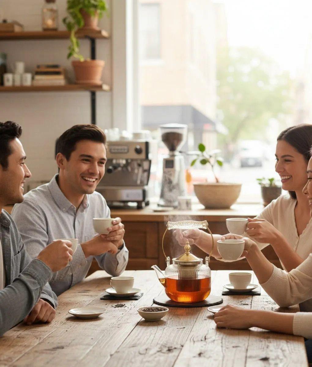 Tetera Elegante Diseño Estriado Funcional Infusión Jhn-3