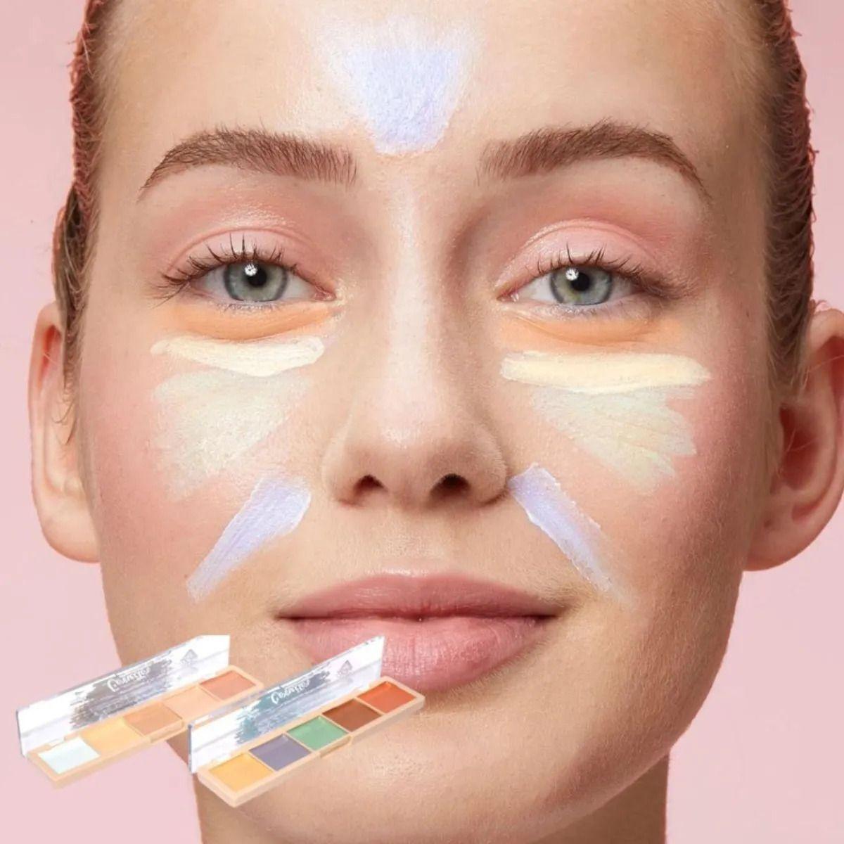 Paq 12 Paletas Correctores Contorno Crema Profesional ALJ-5