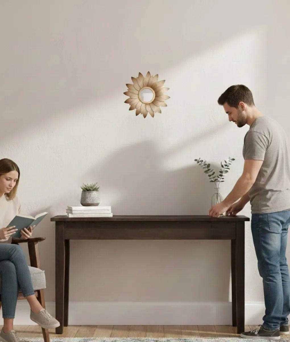 Set 3 Espejo Decorativo Pared Estilo Girasol Vintage Jhn-4