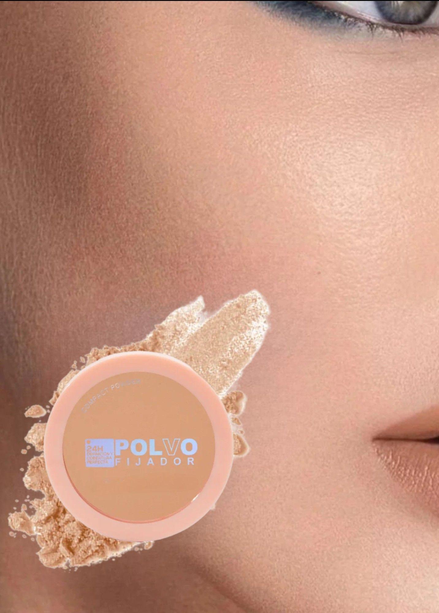 Set 3 Polvo Fijador Compacto Suavizar Líneas Expresión Jhn-4