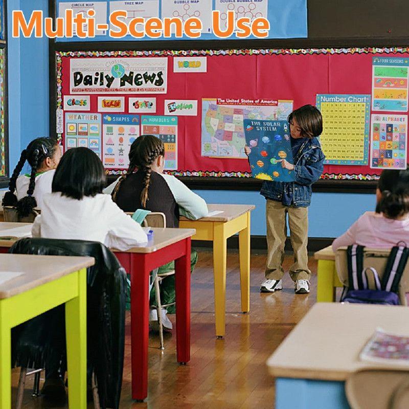 Jueguete 16 Carteles Poster Aprendizaje Ingles Niño Lau-1