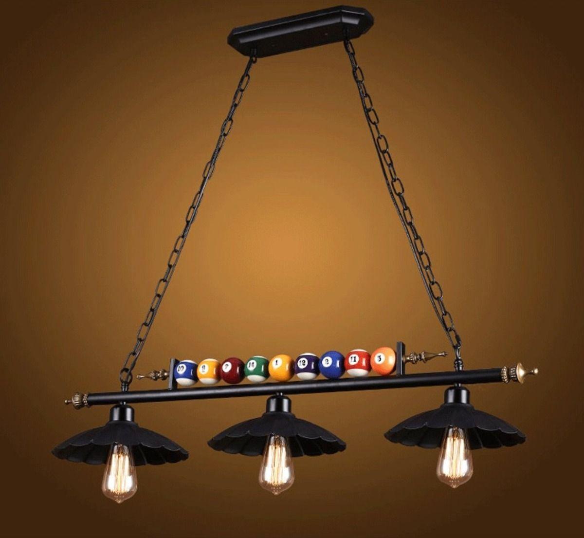 Lampara Colgante Billar LED Decorativa Restaurante Bar Lau-4