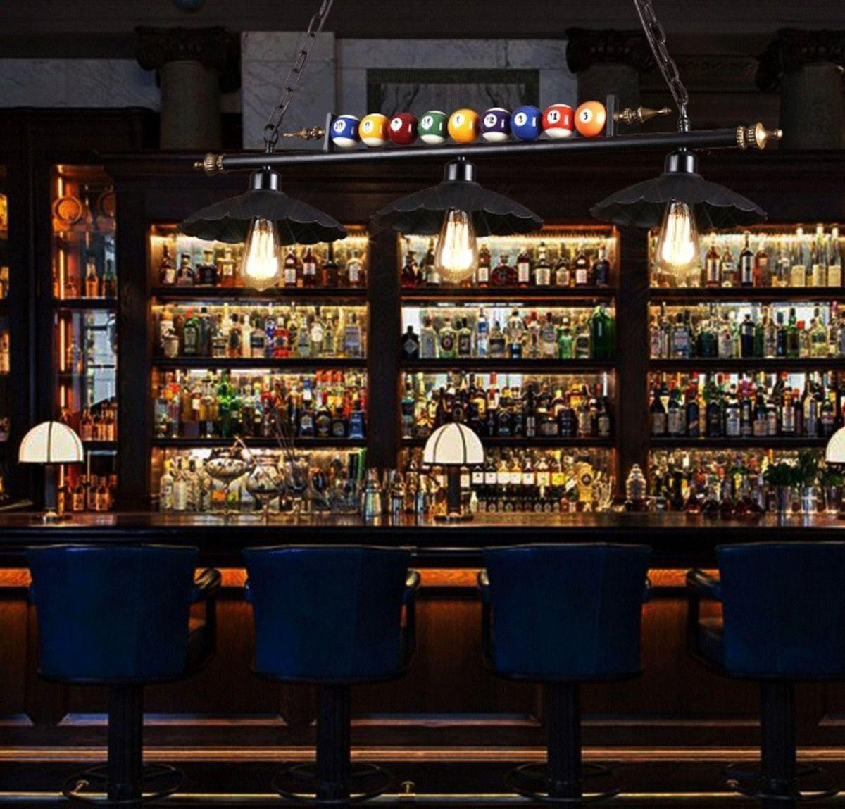 Lampara Colgante Billar LED Decorativa Restaurante Bar Lau-5