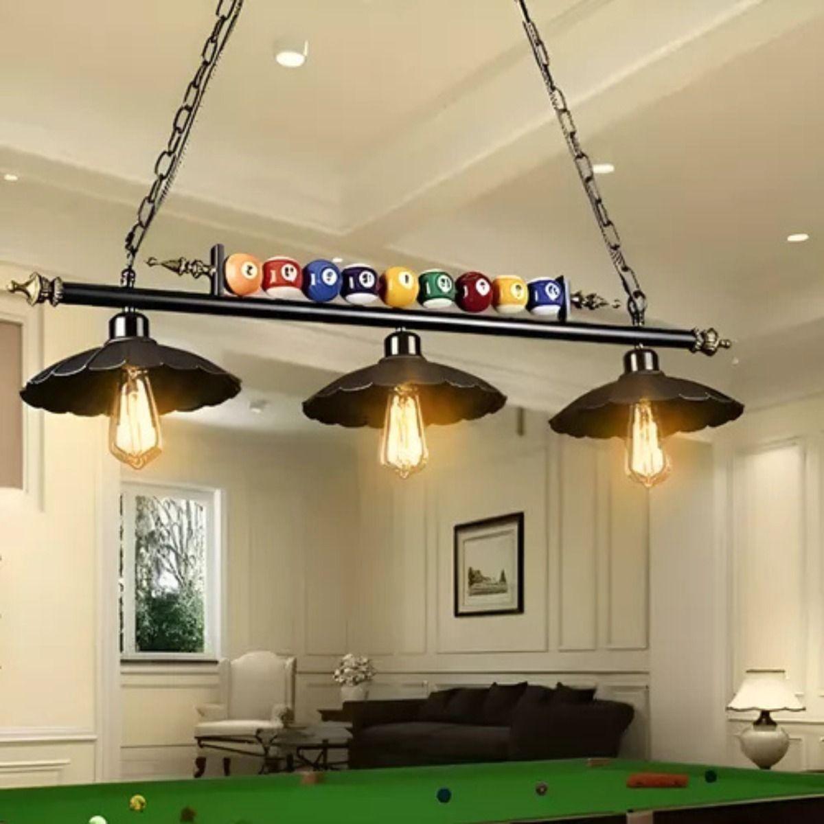 Lampara Colgante Billar LED Decorativa Restaurante Bar Lau-8