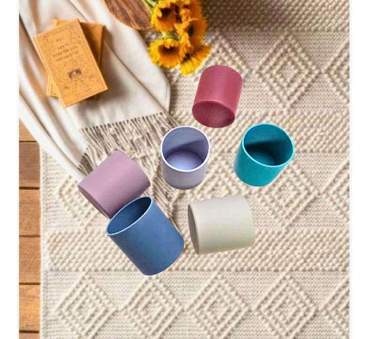 Set 4 Vasos Silicona Antiderrame Entrenador Bebes Lau-2