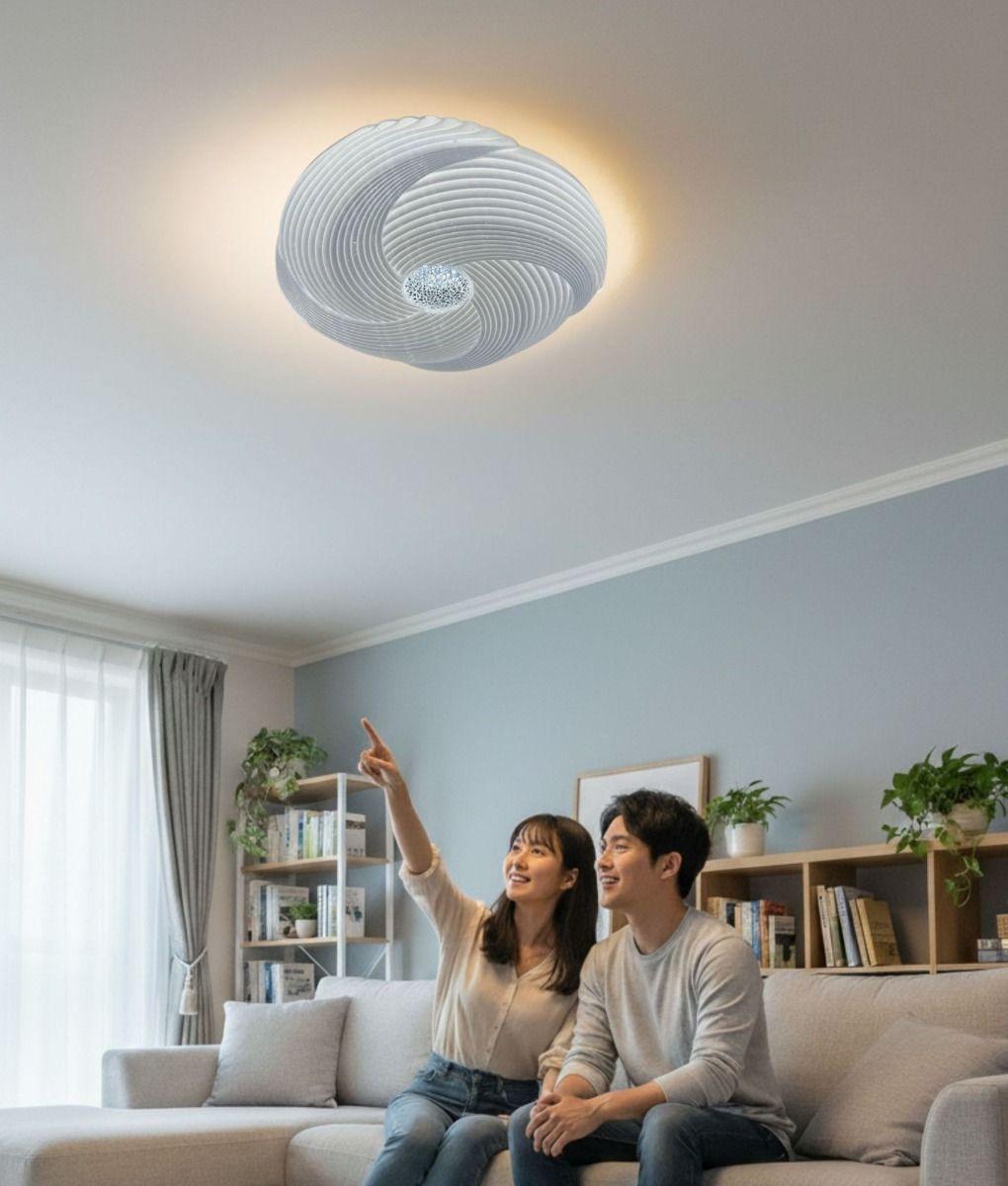 Lámpara Techo LED Dinamismo Esculpido Prismático Jhn-2