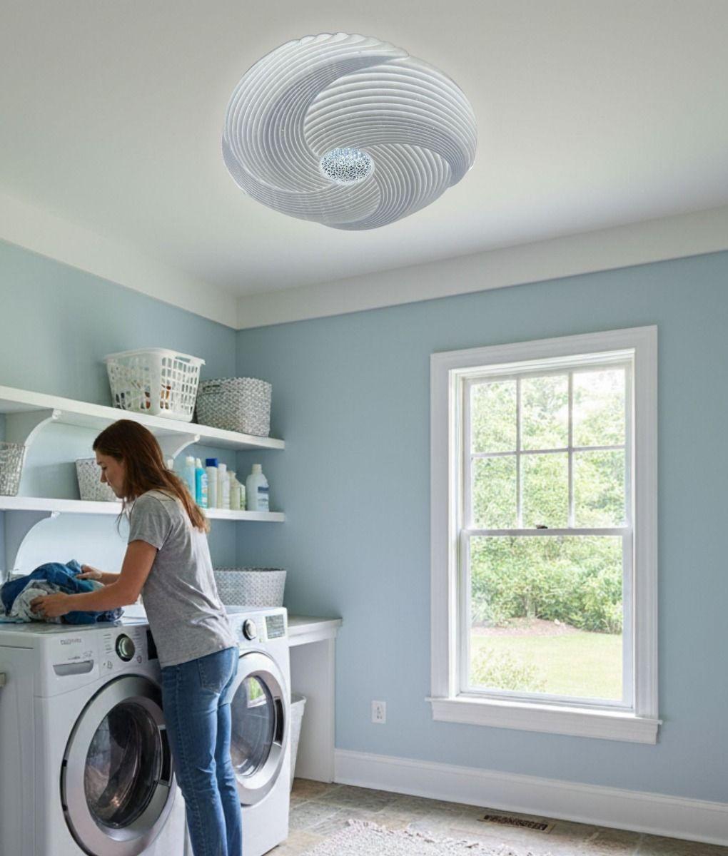 Lámpara Techo LED Dinamismo Esculpido Prismático Jhn-4