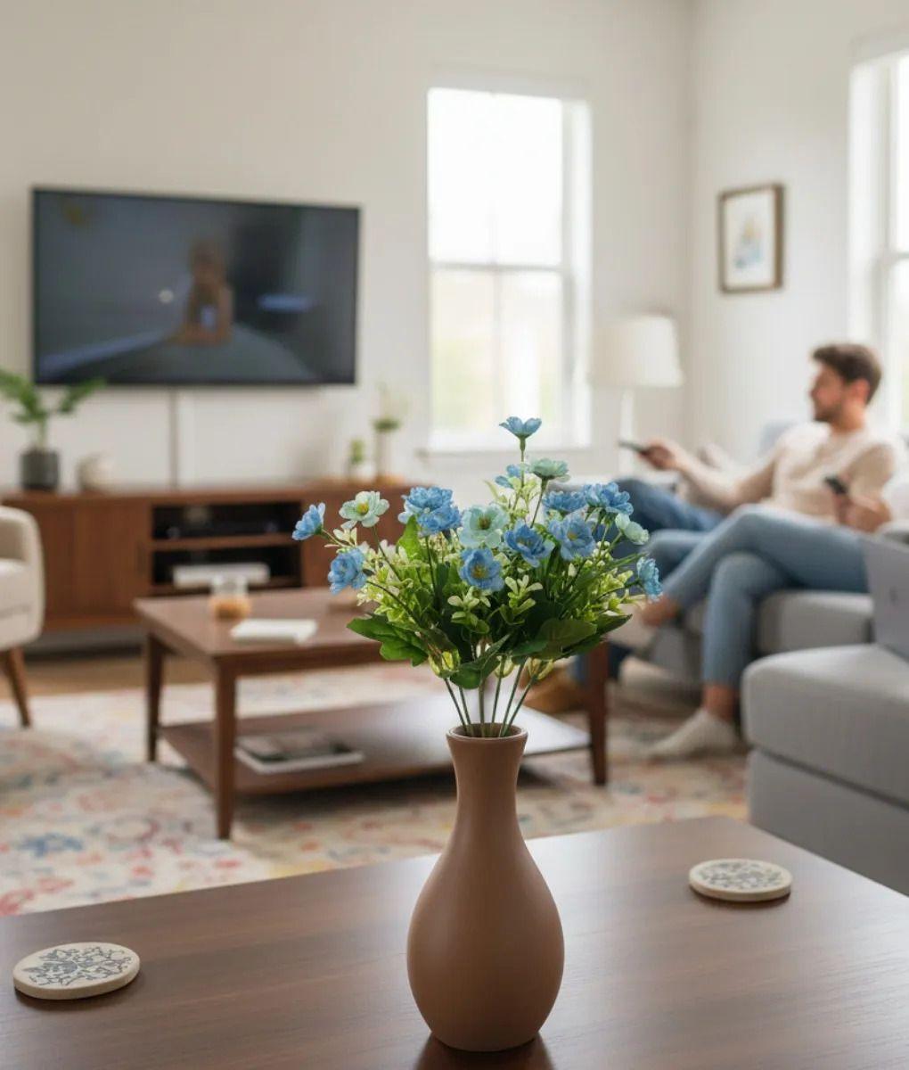 Set 4 Ramo Decorativo Artificial Flores Silvestres Jhn-5