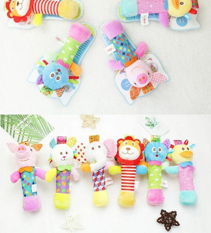 Set 3 Sonajero Muñeca Tobillo Sensorial Peluche Coche Lau-3
