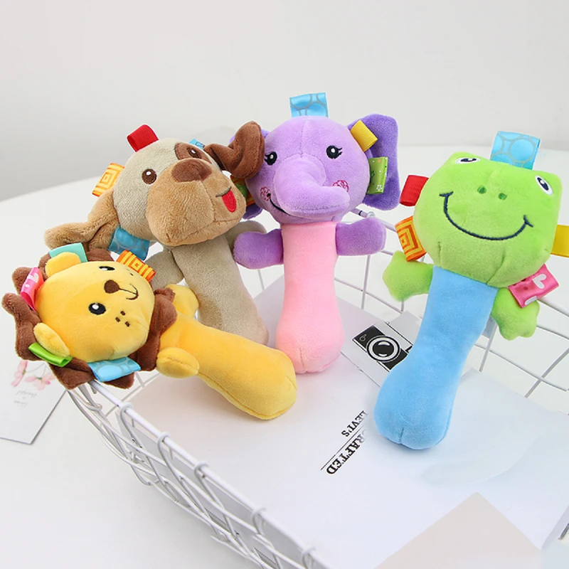 Set 3 Sonajero Muñeca Tobillo Sensorial Peluche Coche Lau-7