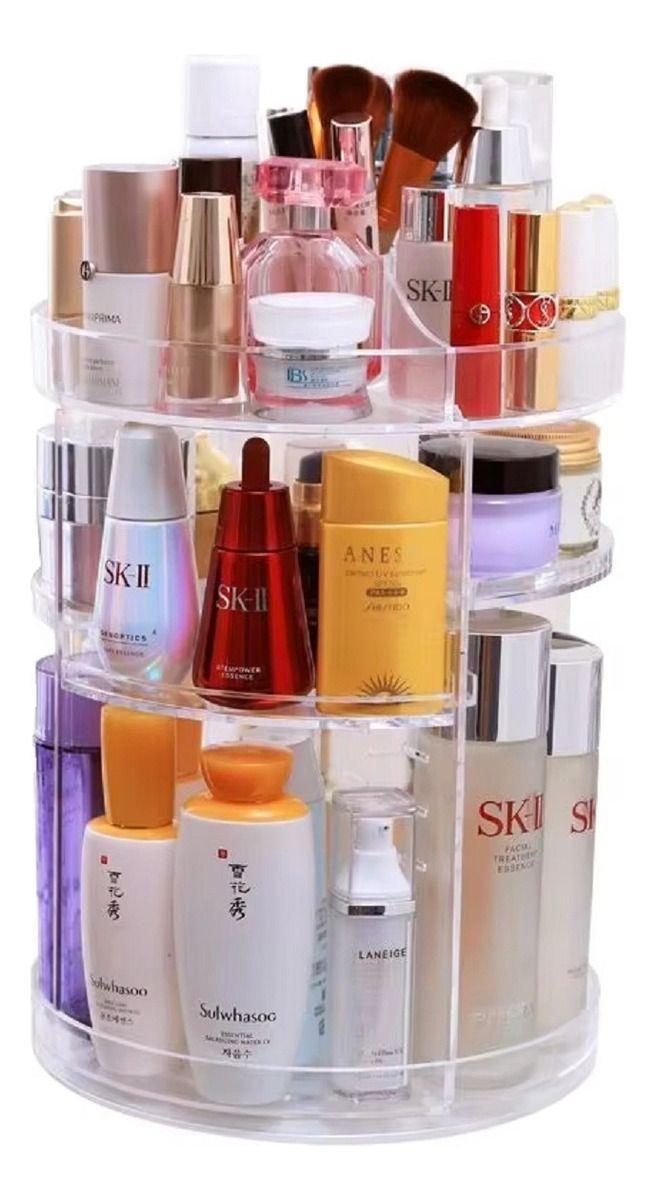 Cosmetiquero Maquillaje Acrílico 4 Niveles Baño Tocador Lau-0