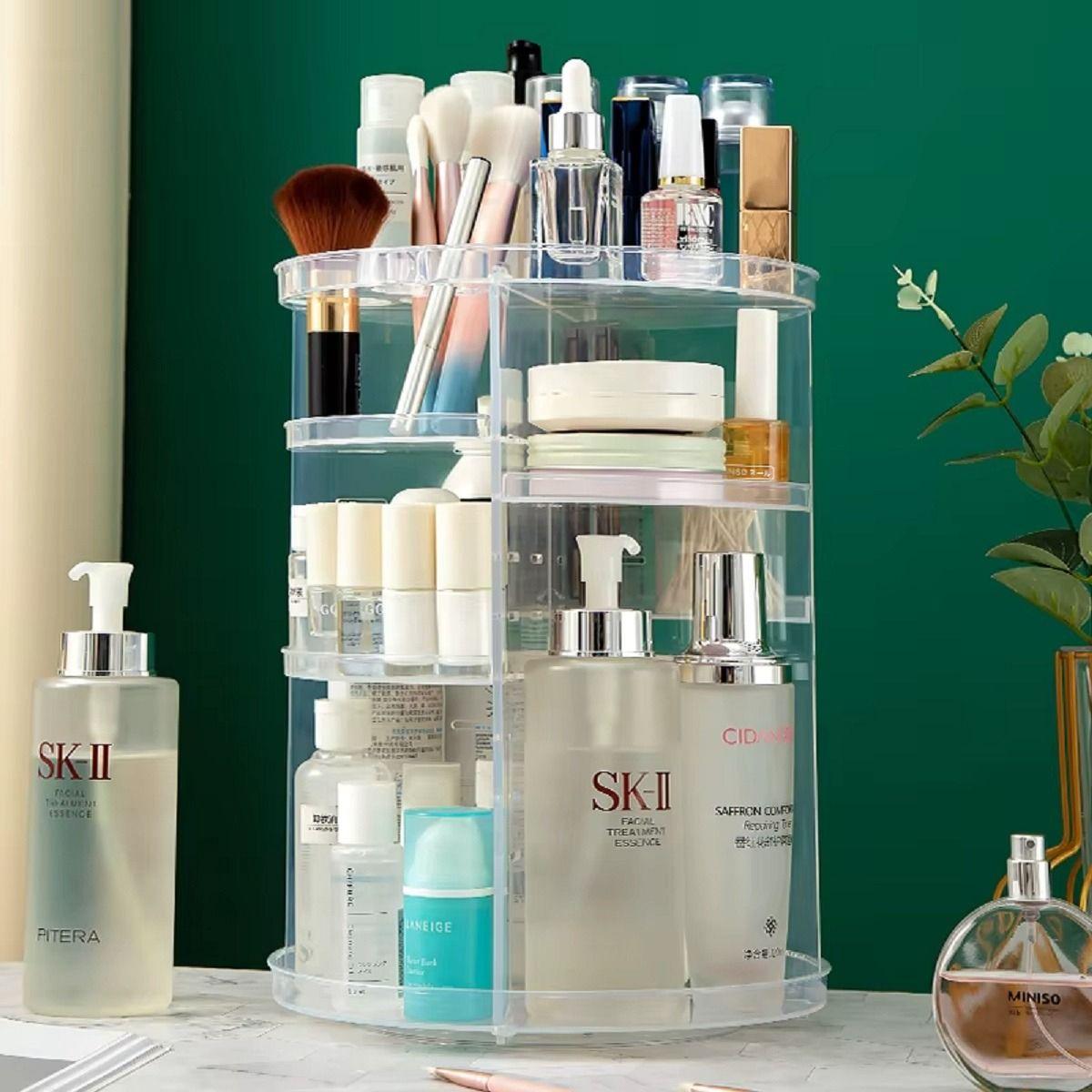 Cosmetiquero Maquillaje Acrílico 4 Niveles Baño Tocador Lau-1