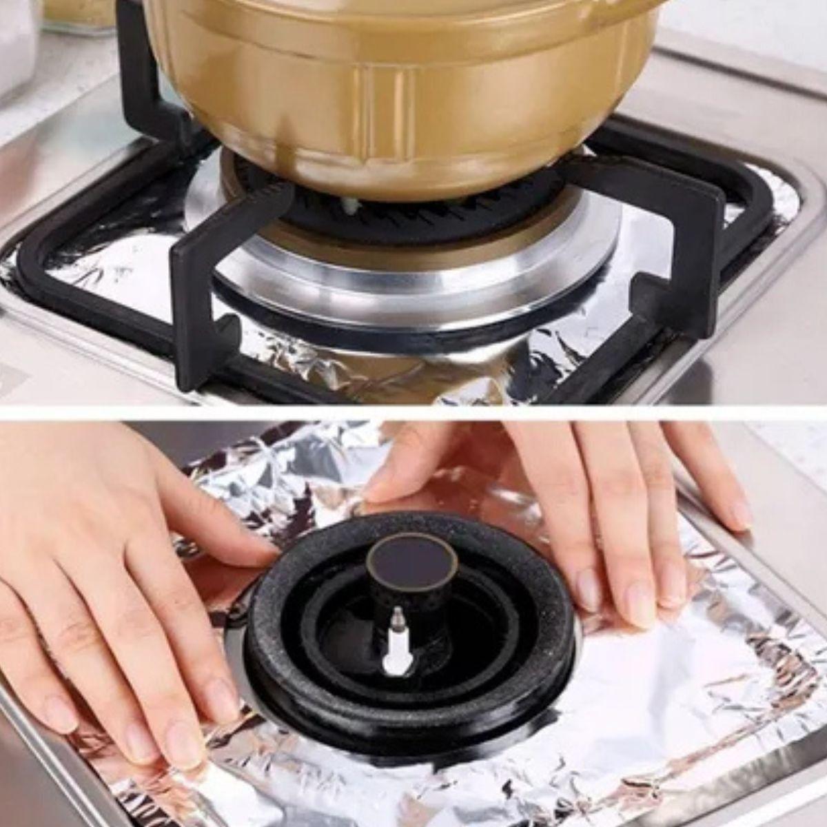 Set 5 Papel Aluminio Lámina Protectora Reutilizable Jhn-5