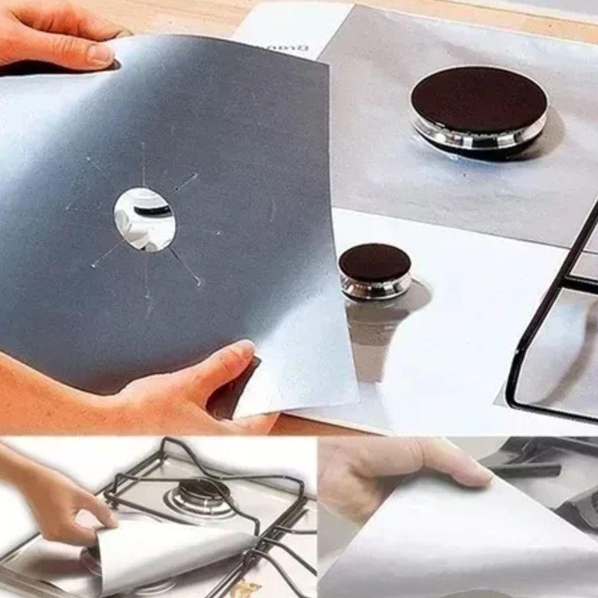 Set 5 Papel Aluminio Lámina Protectora Reutilizable Jhn-6