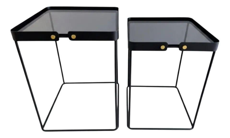 Set 2 Mesas Nido Diseño Arquitectónico Minimalista AJ-0