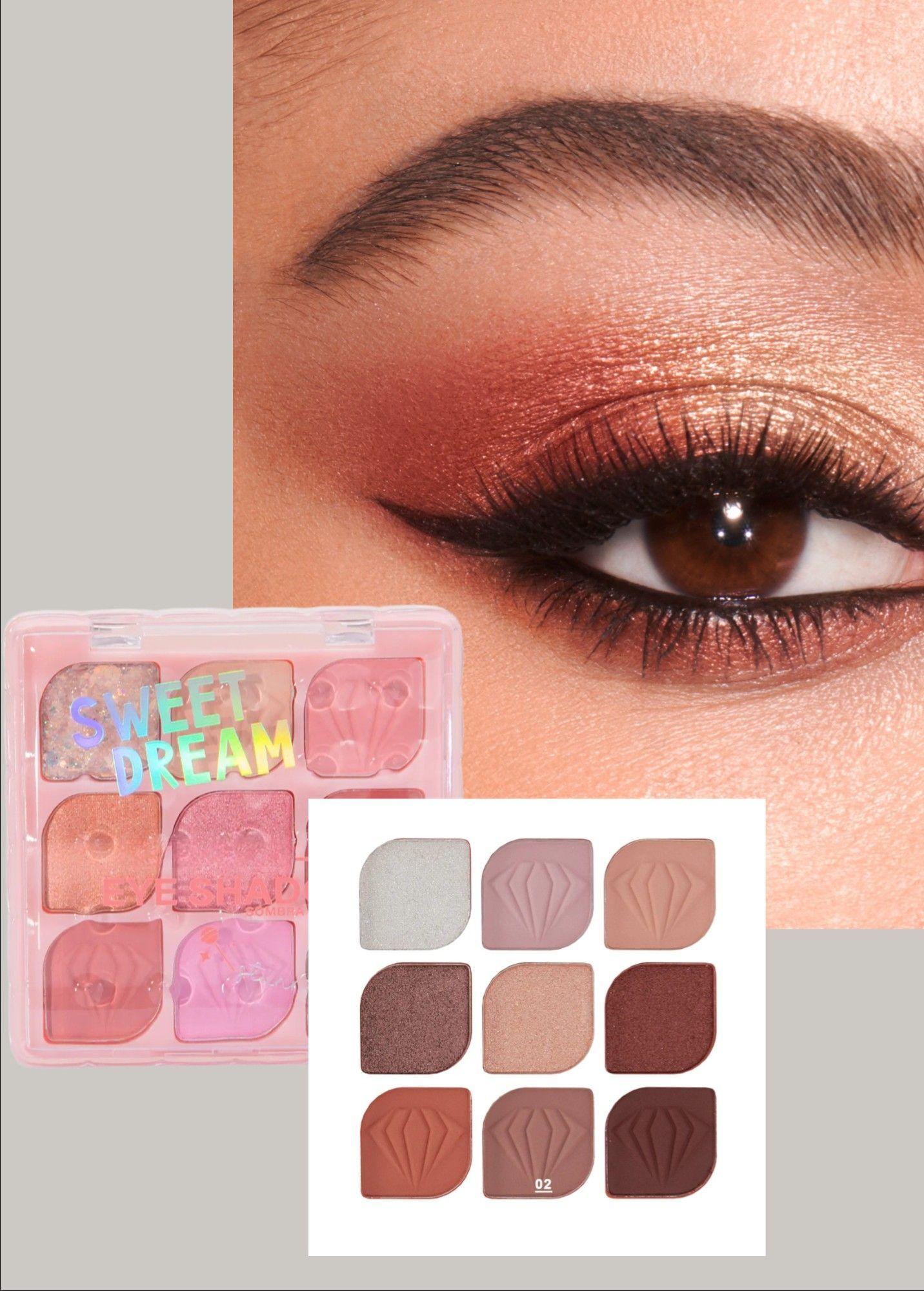 Set 2 Sombra Ojos Paleta Multifuncional Polvo 9 Colores Jhn-6